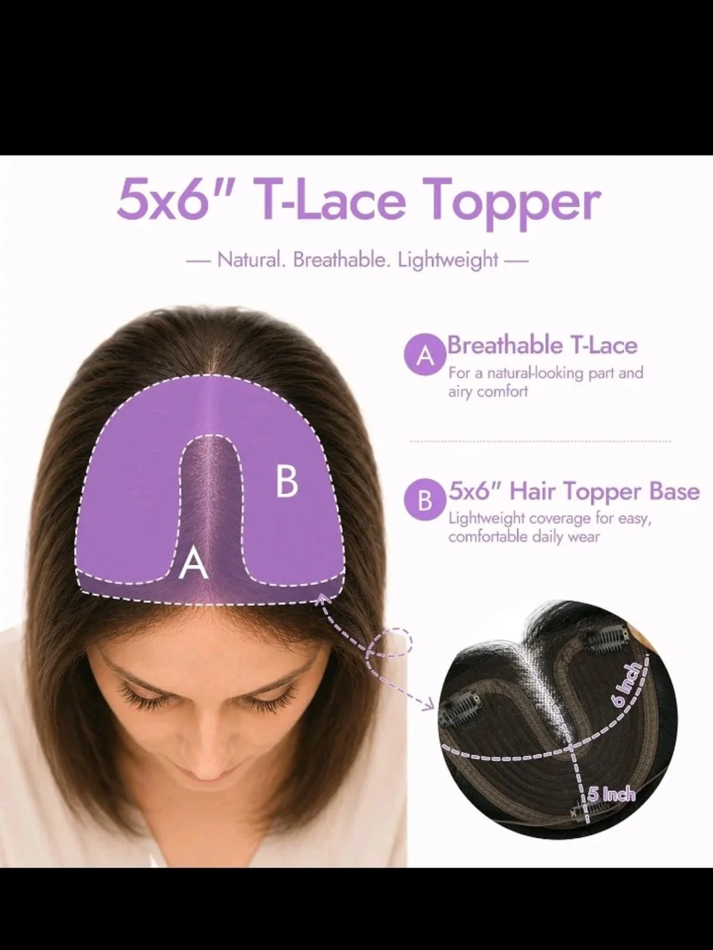 Blonde w/ Wispy Bangs Long Layered 18in Women Premium Hair Topper